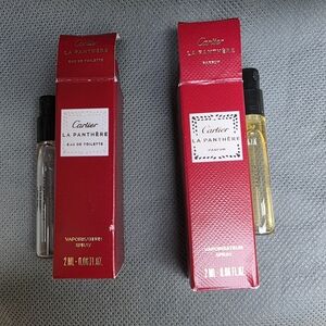 Cartier La Panthère Eau de Toilette Spray And PARFUM samples